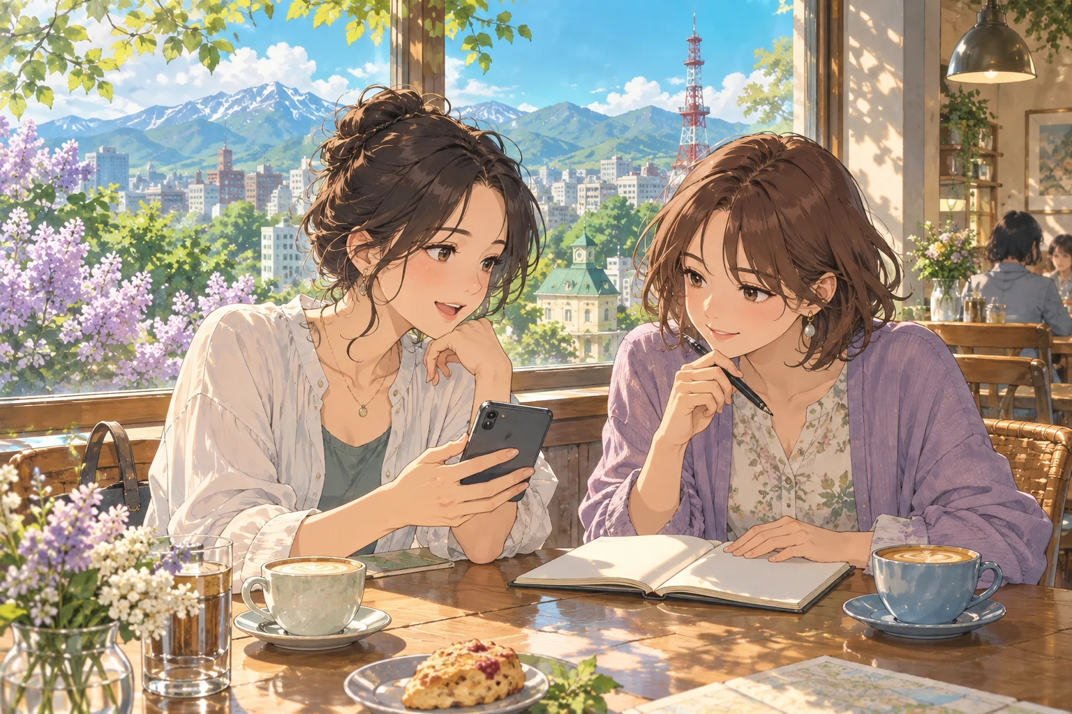 美容サロンの口コミをスマートフォンで確認するイメージ